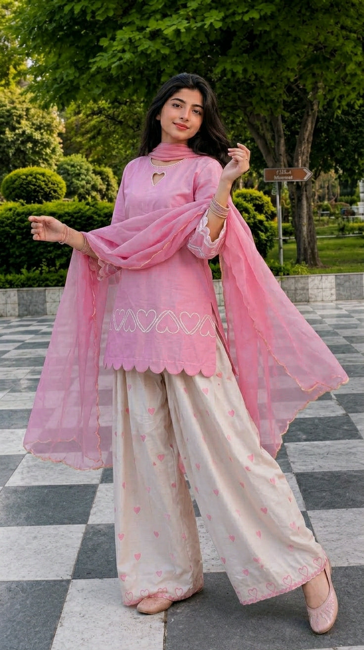 Kashika Pink Farshi Salwar Set