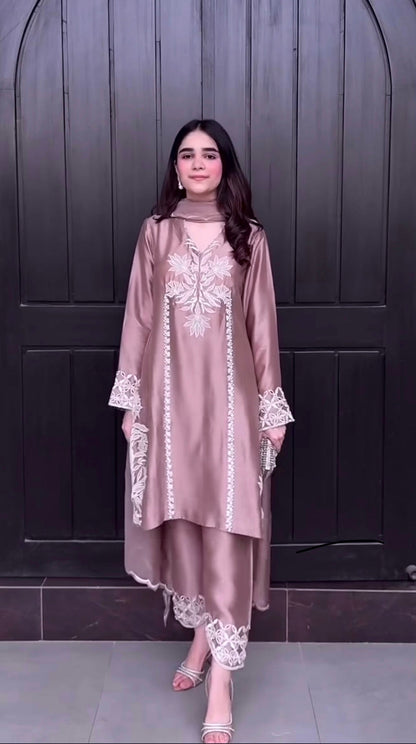 Luxurious Suit Adorned with Intricate