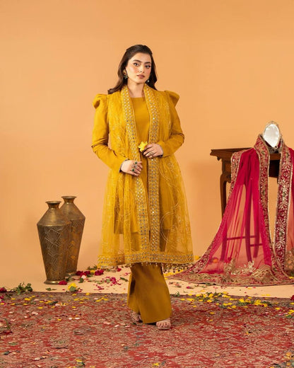 Binaya Evil Eye Embroidered Farshi Salwar Set