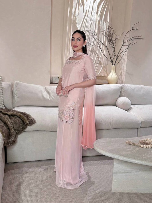 Eshwari Roman Glass Silk Farshi Salwar Set