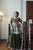 Elegant Olive Green Chinon Embroidered Suit Set