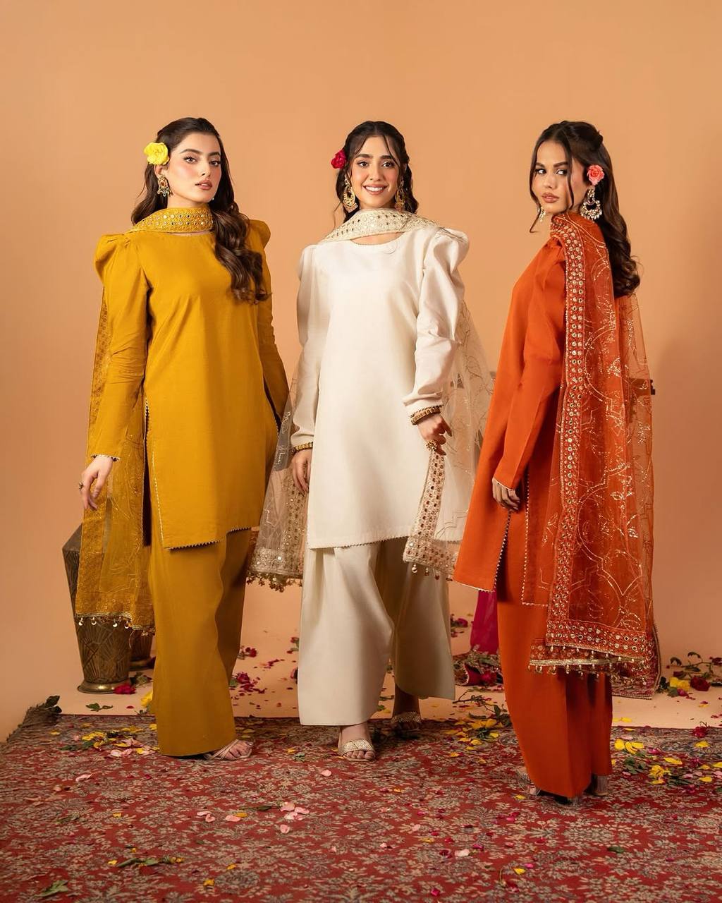 Binaya Evil Eye Embroidered Farshi Salwar Set