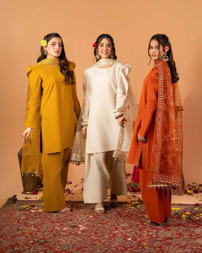 Binaya Evil Eye Embroidered Farshi Salwar Set