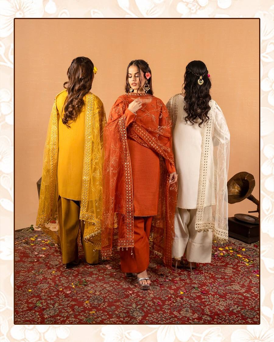 Binaya Evil Eye Embroidered Farshi Salwar Set