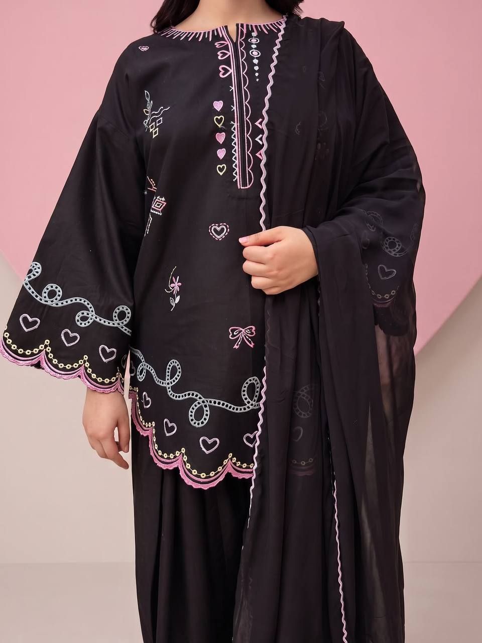 Alina Grace Chanderi Silk Farshi Salwar Set