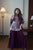 Mirza Purple Embroidered Top With Plazzo Pair