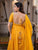 Aliza Jacquard Yellow Anarkali Suit