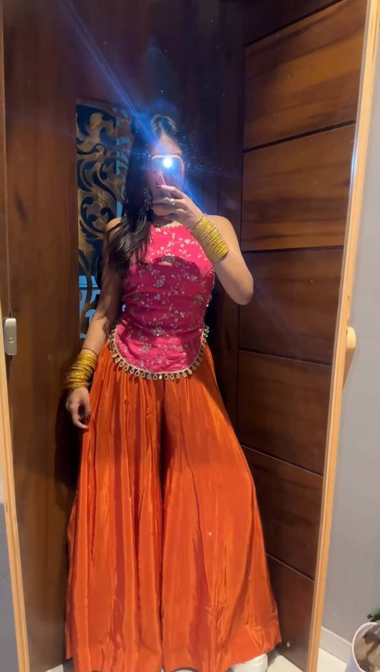 Tanu Celestial Zari Elegance Sharara Set