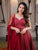 Anika Crimson Grace Anarkali Set