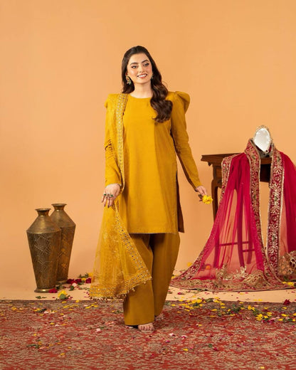 White Embroidered  Natural Silk Straight Kurta with Farshi salwar