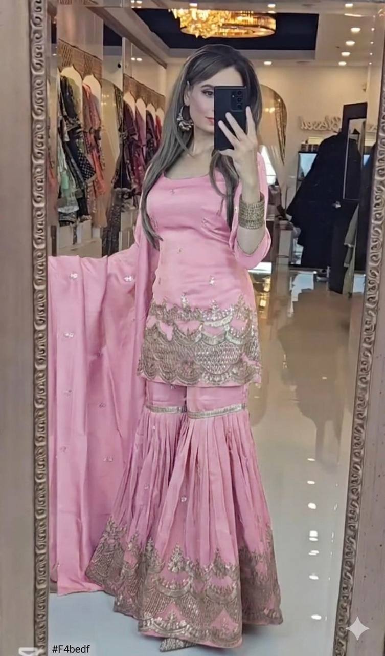 Vamika Royale Embroidered Sharara Set