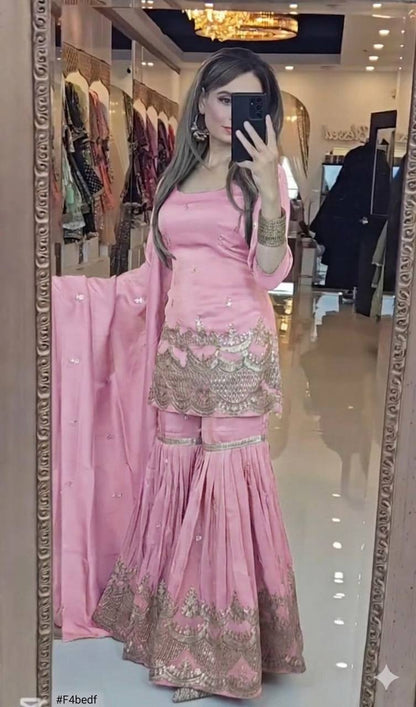 Vamika Royale Embroidered Sharara Set