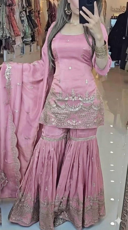 Vamika Royale Embroidered Sharara Set