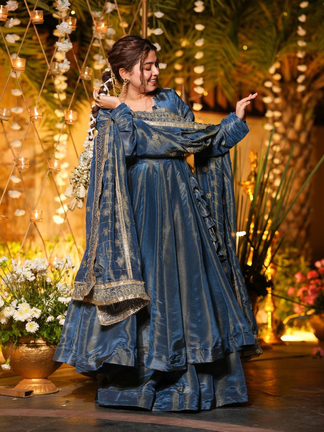 “Midnight Majesty Anarkali – Shine in Every Step”