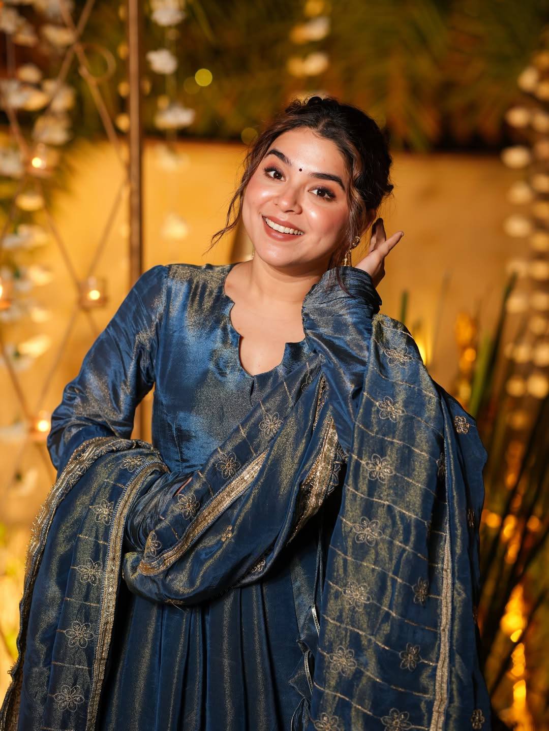 “Midnight Majesty Anarkali – Shine in Every Step”