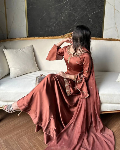 Luxury Wedding Wear Handwork Kurti & Sharara Set