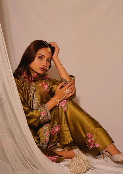 Alina Designer Heavy Silk Farshi Suit Set