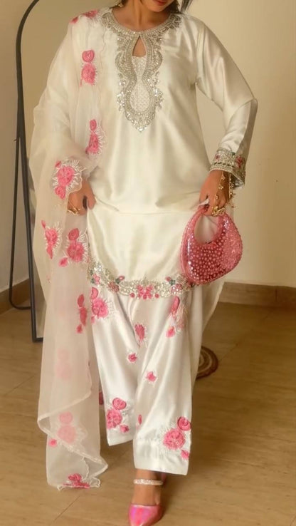 Alina Designer Heavy Silk Farshi Suit Set