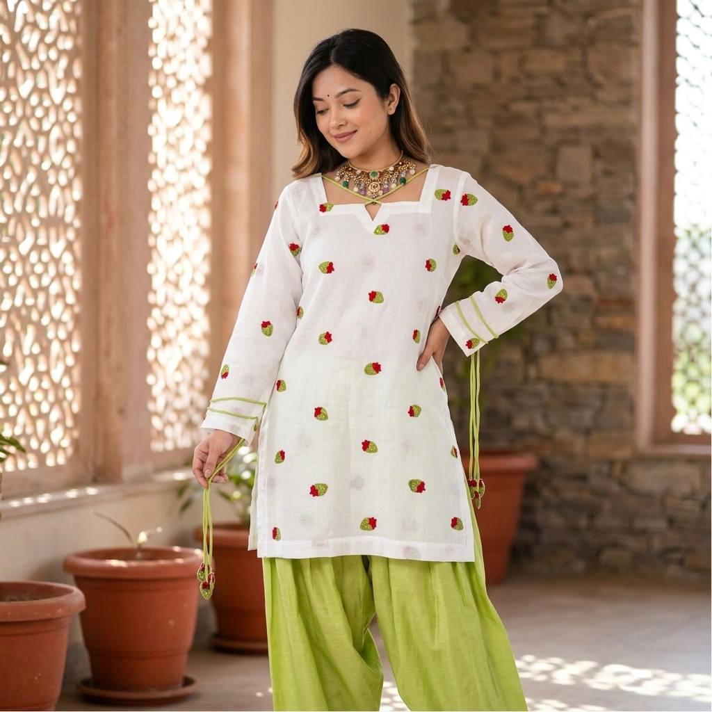 Liza Lime's Grace Cameric Cotton Farshi  Suit