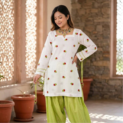 Liza Lime's Grace Cameric Cotton Farshi  Suit