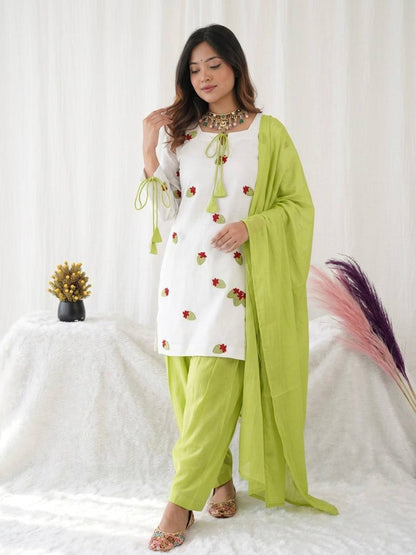 Liza Lime's Grace Cameric Cotton Farshi  Suit