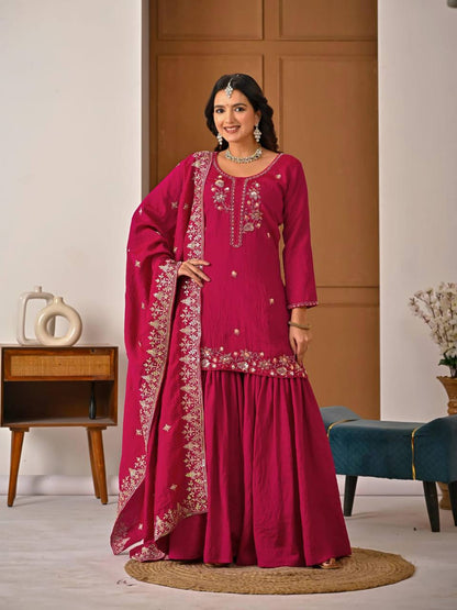 Durva NC Vichitra  Bits hand Work Sharara