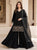 Shifa Black Fendy Cut Work Plazzo  Set