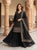 Shifa Black Fendy Cut Work Plazzo  Set