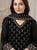 Shifa Black Fendy Cut Work Plazzo  Set