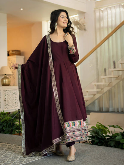 Zorelle  Roman Silk  Anarkali Suit Set