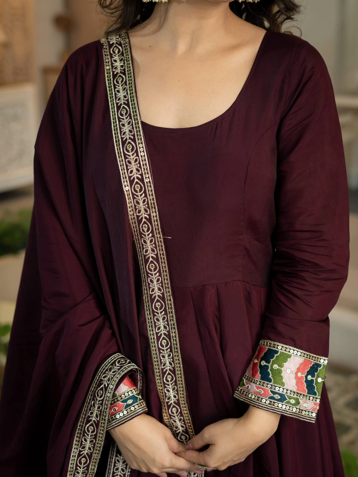 Zorelle  Roman Silk  Anarkali Suit Set